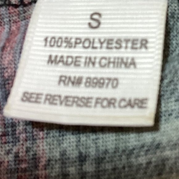 Eden & Olivia Plaid Shirt Button Down Short Sleeve Sz S #324B - Picture 8 of 9